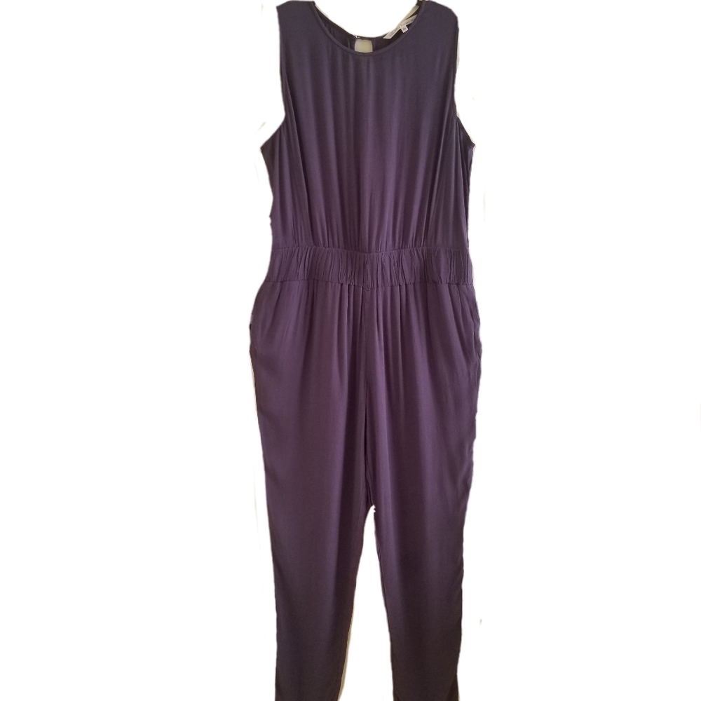 Rachel Roy Indigo Semi-Open Back Jumpsuit Size XL